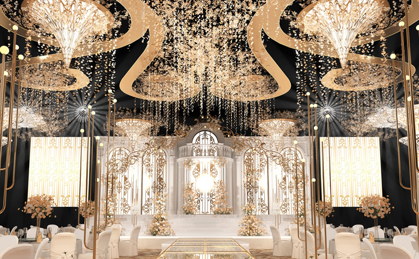 浑南花木兰喜事汇金色大厅效果展示